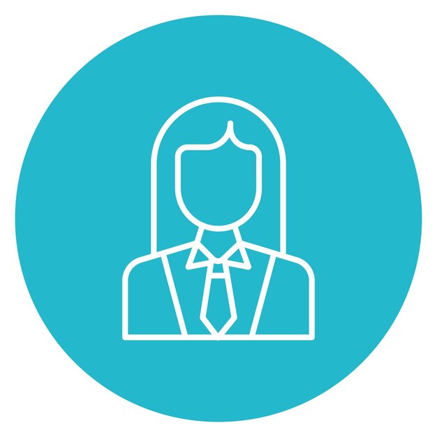 Imagen vectorial de icono profesional Puede utilizarse para mujeres