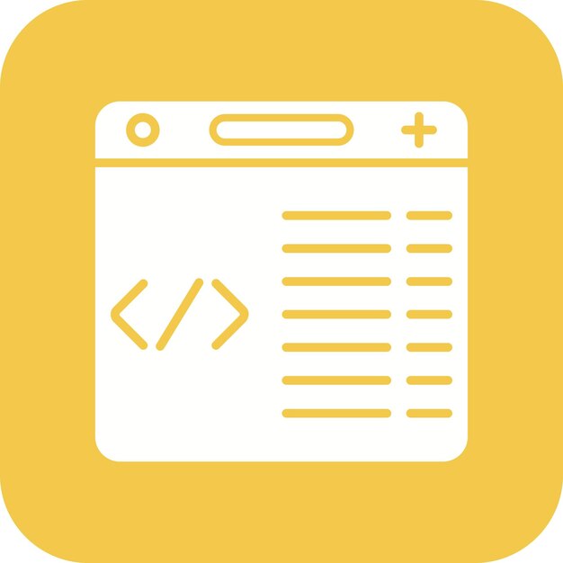 Imagen vectorial de icono de programación Puede utilizarse para el análisis de datos