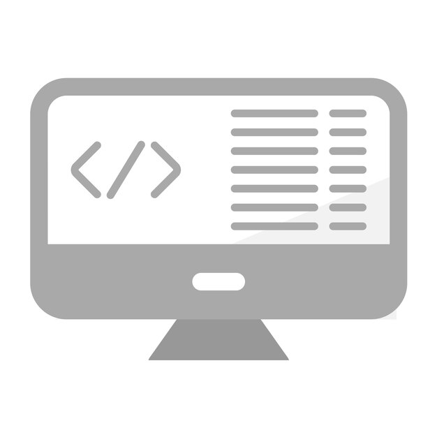 Imagen vectorial de icono de programación web Se puede utilizar para el aprendizaje