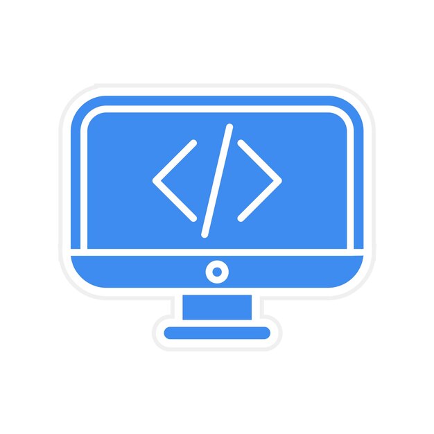 Vector imagen vectorial de icono de programador se puede usar para nómada digital