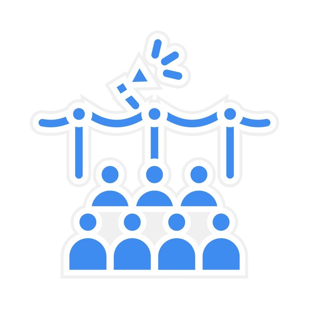 Imagen vectorial del icono de promoción del evento Se puede utilizar para eventos de premios