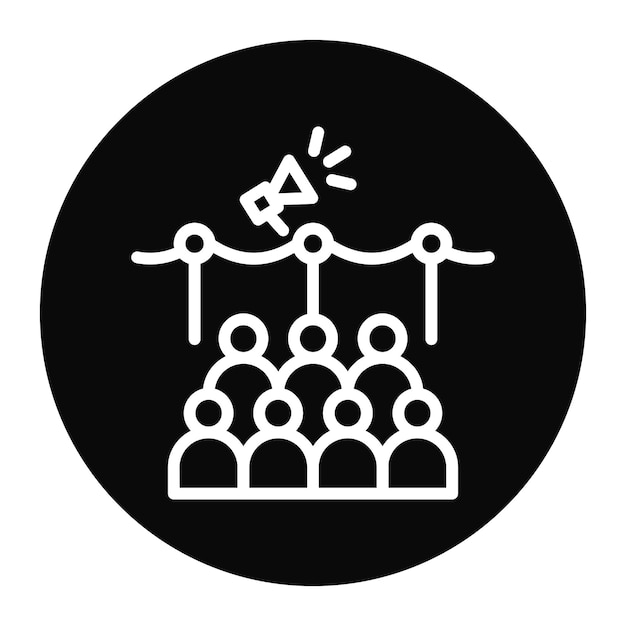 Imagen vectorial del icono de promoción del evento Se puede utilizar para eventos de premios