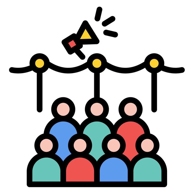 Imagen vectorial del icono de promoción del evento Se puede utilizar para eventos de premios