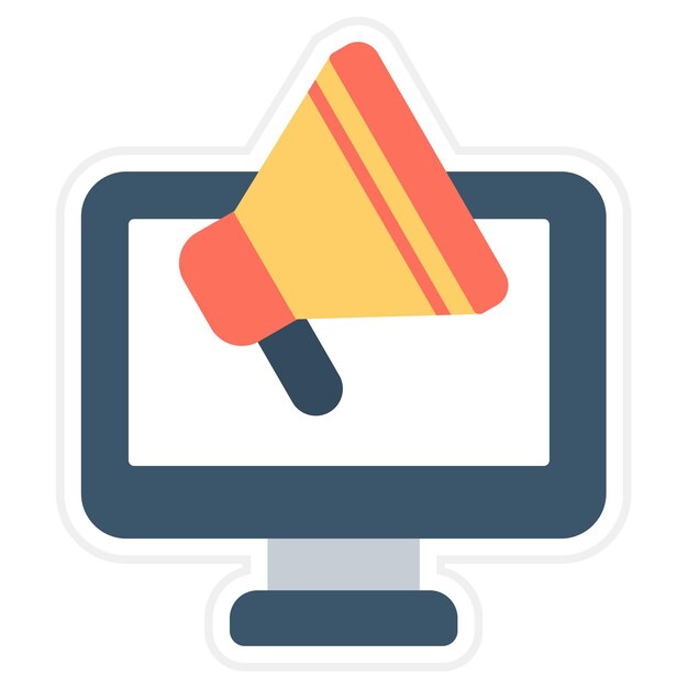 Imagen vectorial del icono de promoción Se puede utilizar para la gestión empresarial