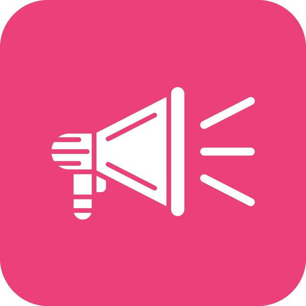 Imagen vectorial del icono del promotor Se puede utilizar para el marketing