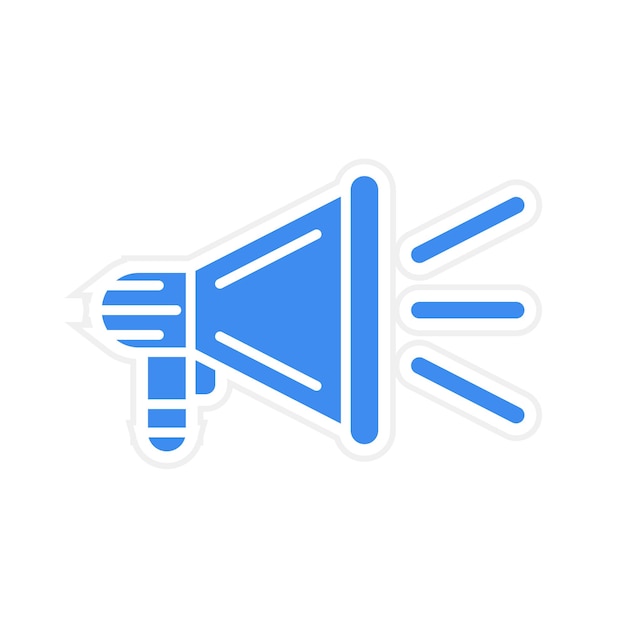 Imagen vectorial del icono del promotor Se puede utilizar para el marketing