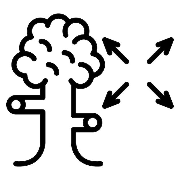 La imagen vectorial del icono de propagación se puede utilizar para la herencia