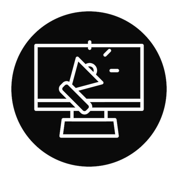 Imagen vectorial de icono de propaganda Puede utilizarse para la Agencia de Relaciones Públicas