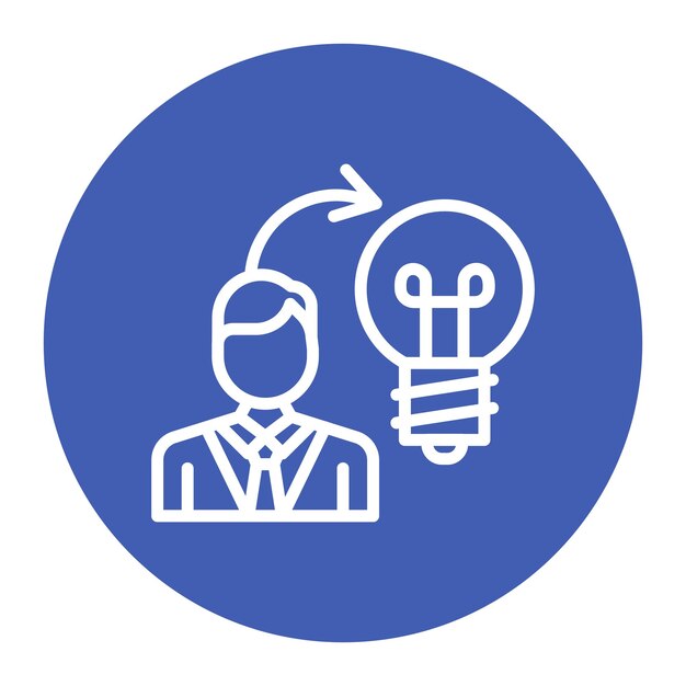 Imagen vectorial de icono de propiedad intelectual Puede utilizarse para crowdfunding