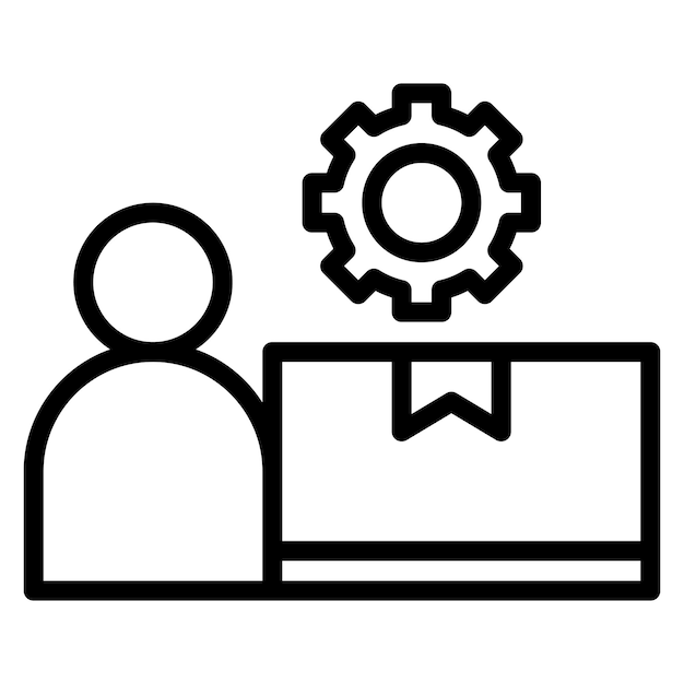 Imagen vectorial del icono de propiedad del producto Se puede utilizar para la gestión del producto