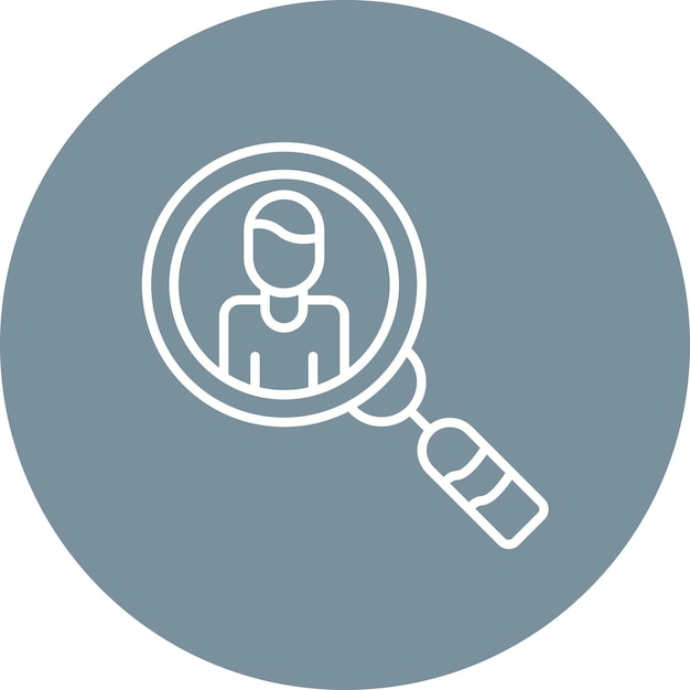 Imagen vectorial de icono de prospección Puede utilizarse para la Agencia de Medios