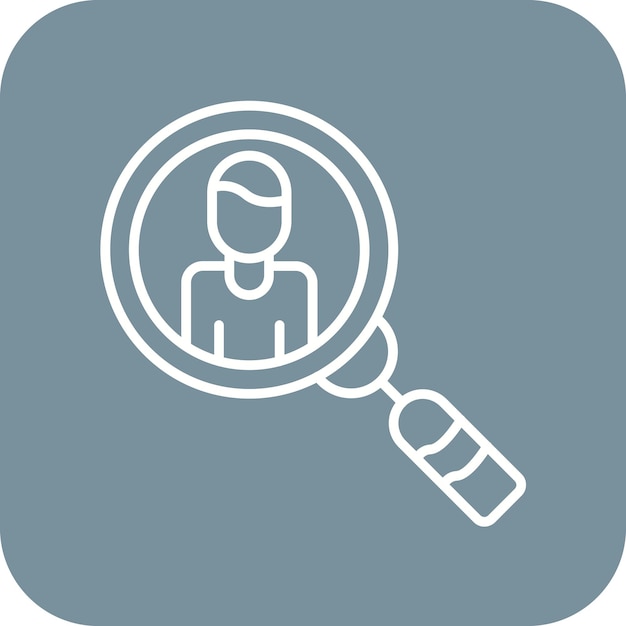 Imagen vectorial de icono de prospección Puede utilizarse para la Agencia de Medios