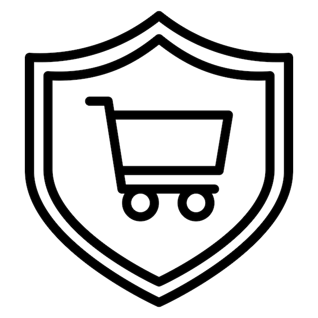 Imagen vectorial del icono de protección del comprador Se puede utilizar para el pago seguro