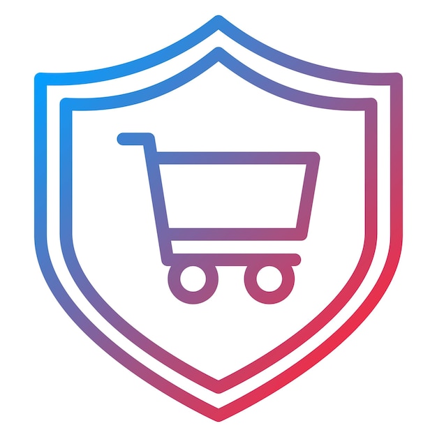 Imagen vectorial del icono de protección del comprador Se puede utilizar para el pago seguro