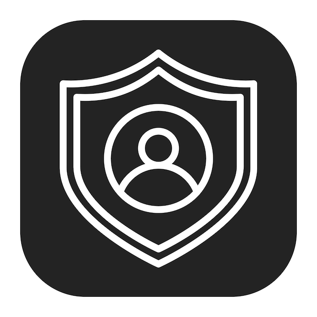 Imagen vectorial del icono de protección de la cuenta Se puede utilizar para el pago seguro