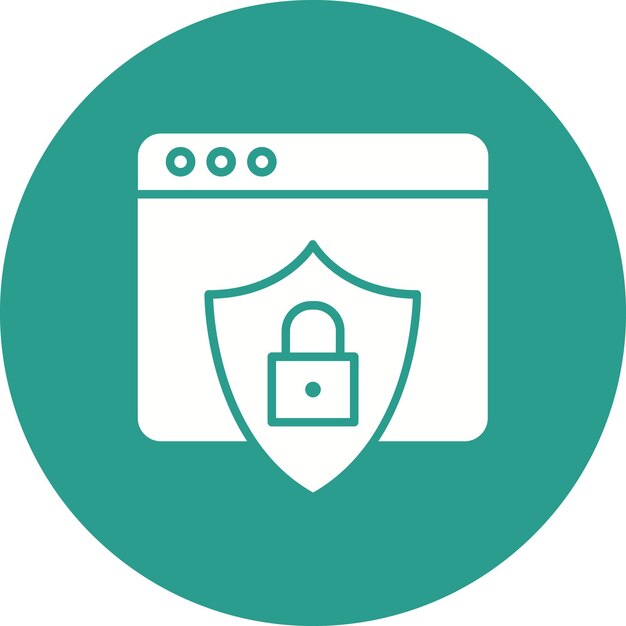Imagen vectorial del icono de protección de datos Puede utilizarse para el comercio electrónico