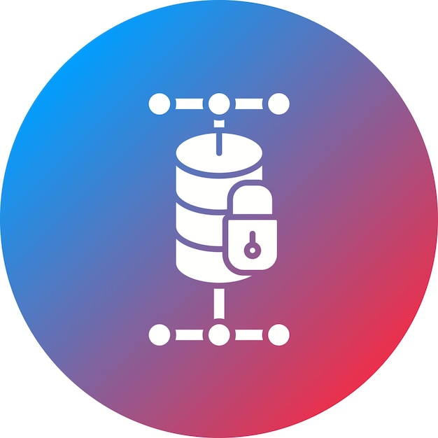 Imagen vectorial del icono de protección de datos Puede utilizarse para el RGPD