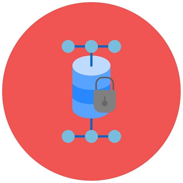 Imagen vectorial del icono de protección de datos Puede utilizarse para el RGPD