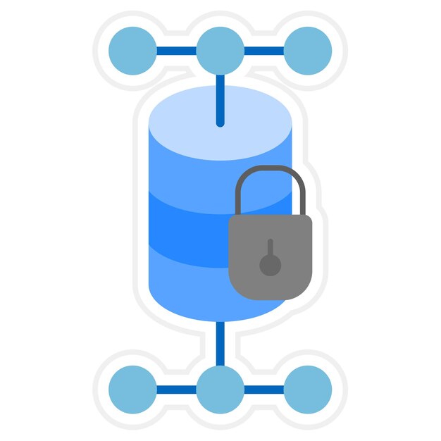 Imagen vectorial del icono de protección de datos Puede utilizarse para el RGPD