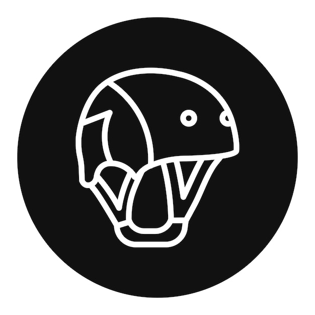 Imagen vectorial del icono de protección de escalada Se puede utilizar para la escalada en roca