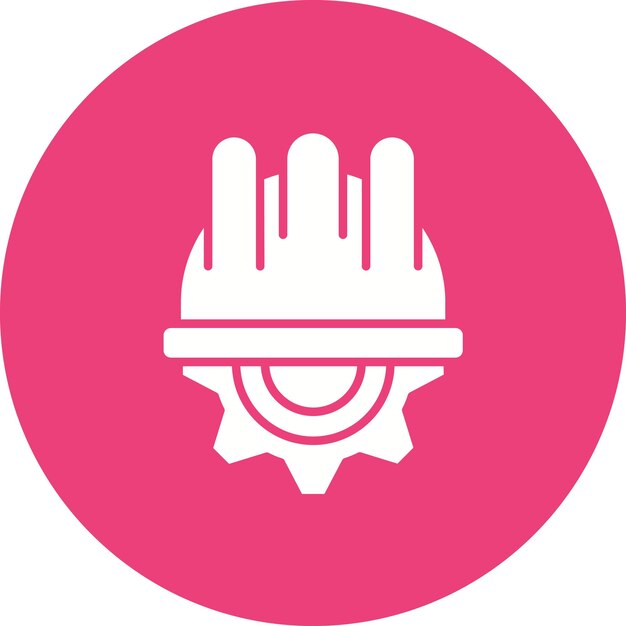 Imagen vectorial del icono de protección laboral Se puede utilizar para Recursos Humanos