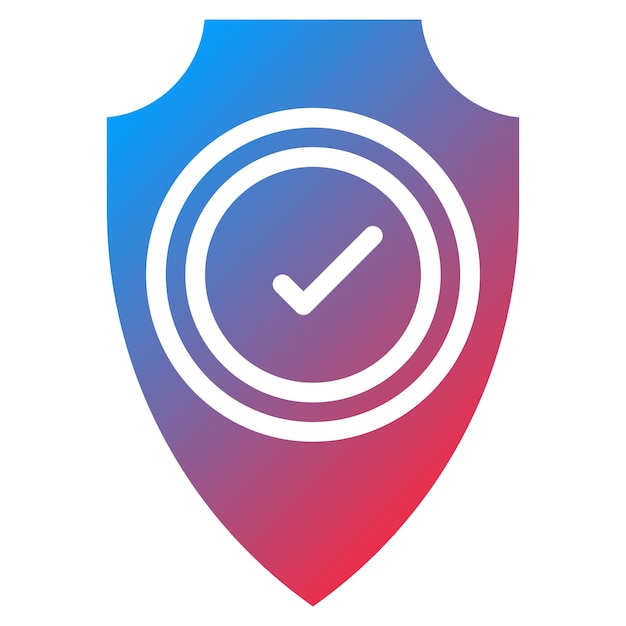 Imagen vectorial del icono de protección Puede utilizarse para la compilación y regulación
