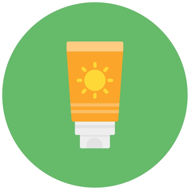 Imagen vectorial de icono de protector solar Se puede usar para la peregrinación del Hajj