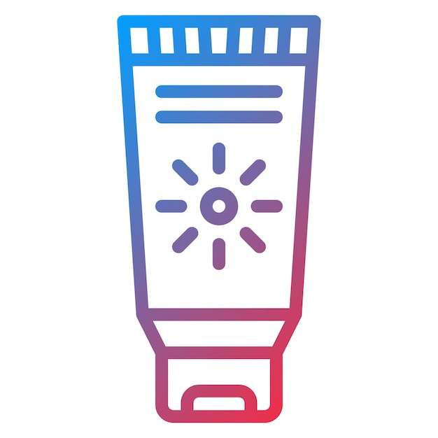Imagen vectorial del icono del protector solar Se puede utilizar para la protección solar