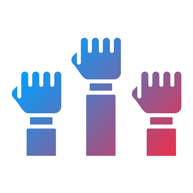 Imagen vectorial de icono de protesta Se puede usar para personas de negocios