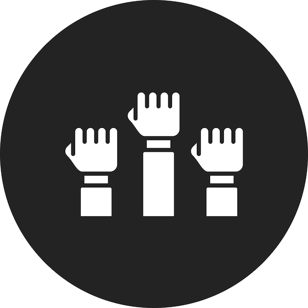 Imagen vectorial de icono de protesta Se puede usar para personas de negocios