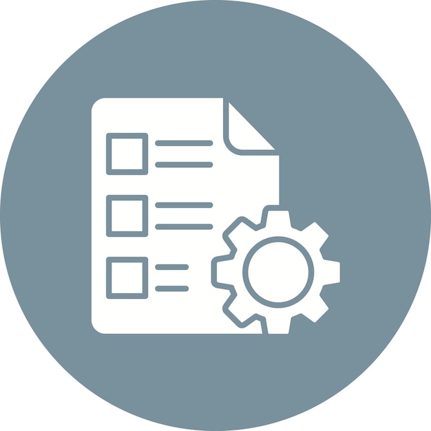 Imagen vectorial del icono del protocolo Puede utilizarse para el análisis de datos