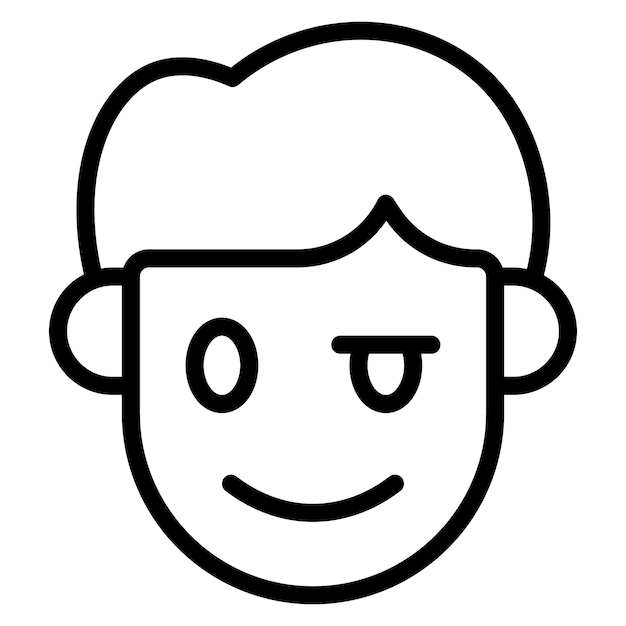 La imagen vectorial del icono Proud se puede usar para las emociones humanas