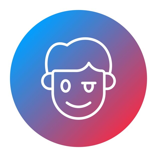 La imagen vectorial del icono Proud se puede usar para las emociones humanas