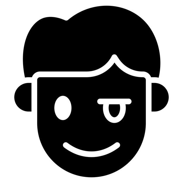 La imagen vectorial del icono Proud se puede usar para las emociones humanas