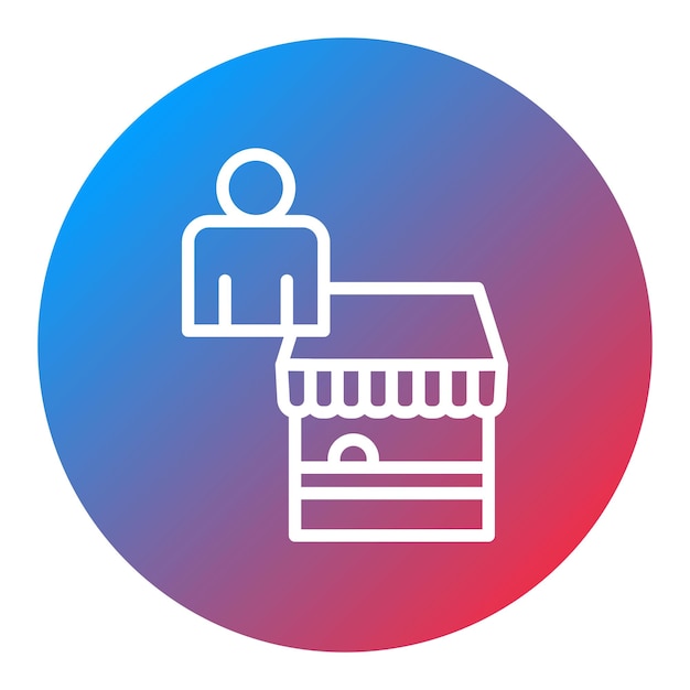 Imagen vectorial del icono del proveedor Se puede utilizar para eventos de premios