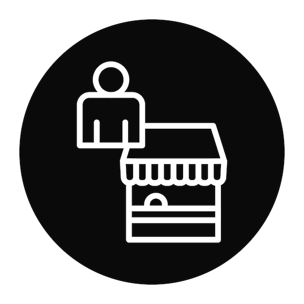 Imagen vectorial del icono del proveedor Se puede utilizar para eventos de premios