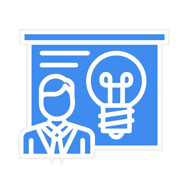 Imagen vectorial del icono del proyecto Pitch Se puede utilizar para Crowdfunding