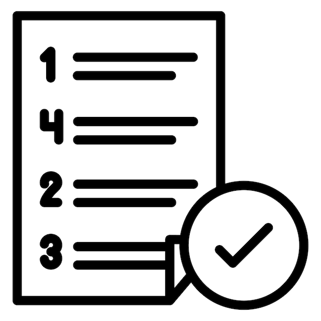 Imagen vectorial de icono de prueba de aceptación Se puede utilizar para pruebas de software