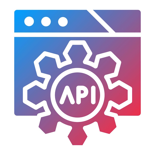 Imagen vectorial de icono de prueba de API Se puede utilizar para pruebas de software
