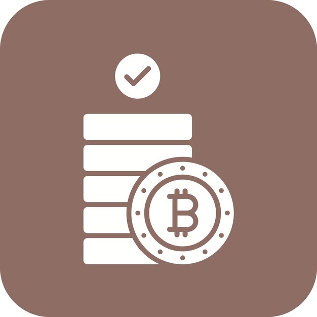 Imagen vectorial del icono de prueba de apuesta Se puede utilizar para la criptomoneda