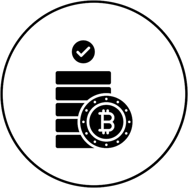 Imagen vectorial del icono de prueba de apuesta Se puede utilizar para la criptomoneda