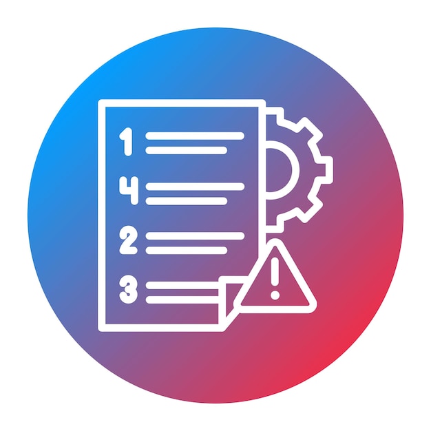 Imagen vectorial de icono de prueba basada en el riesgo Se puede utilizar para pruebas de software