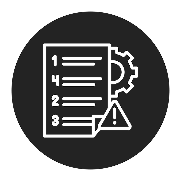 Vector imagen vectorial de icono de prueba basada en el riesgo se puede utilizar para pruebas de software