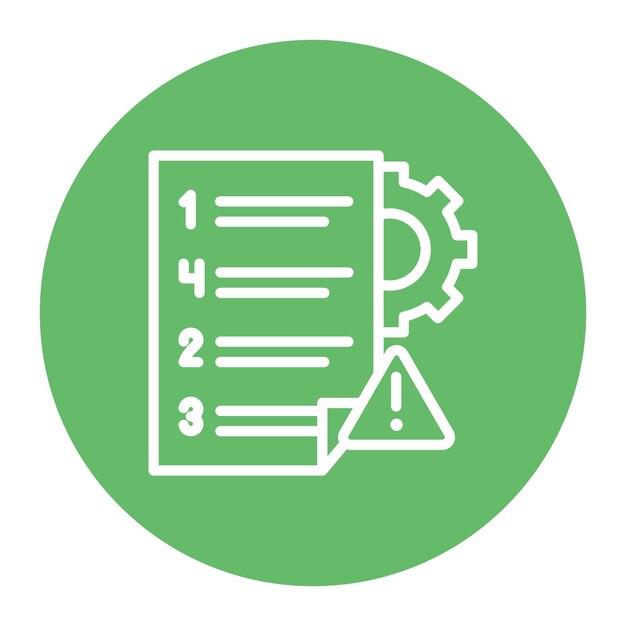 Imagen vectorial de icono de prueba basada en el riesgo Se puede utilizar para pruebas de software