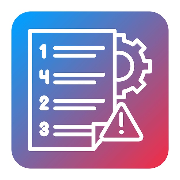 Imagen vectorial de icono de prueba basada en el riesgo Se puede utilizar para pruebas de software