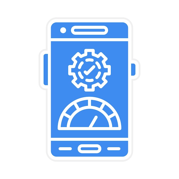 Imagen vectorial de icono de prueba beta Se puede utilizar para el desarrollo de aplicaciones móviles