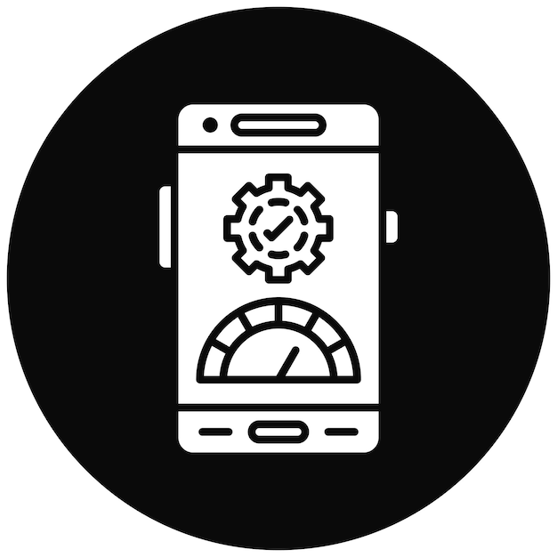Imagen vectorial de icono de prueba beta Se puede utilizar para el desarrollo de aplicaciones móviles
