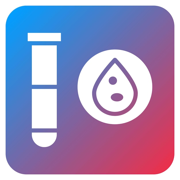 Imagen vectorial del icono de la prueba de coagulación Se puede utilizar para pruebas médicas