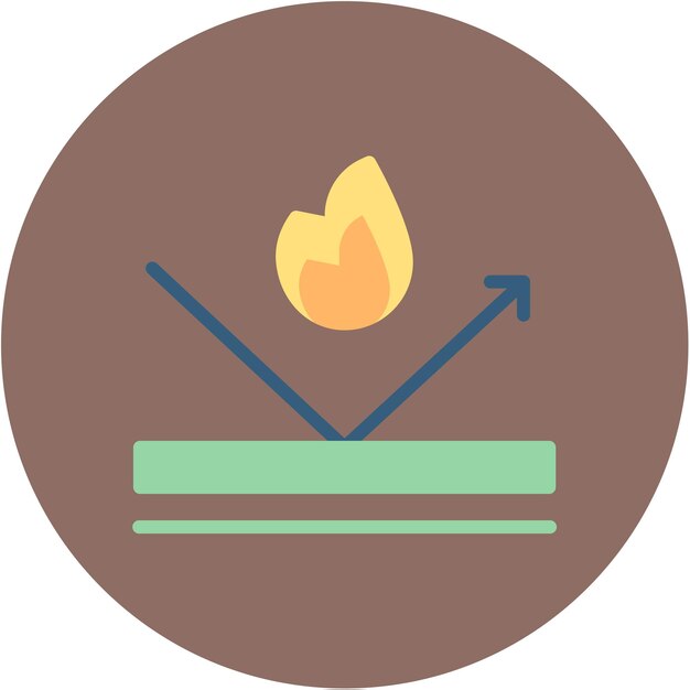 Imagen vectorial de icono a prueba de fuego Se puede utilizar para las características de la tela