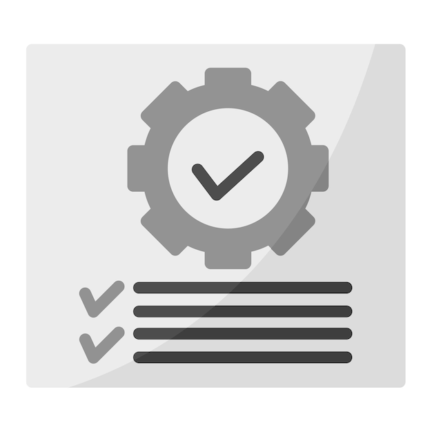 Imagen vectorial de icono de prueba funcional Puede utilizarse para la garantía de calidad